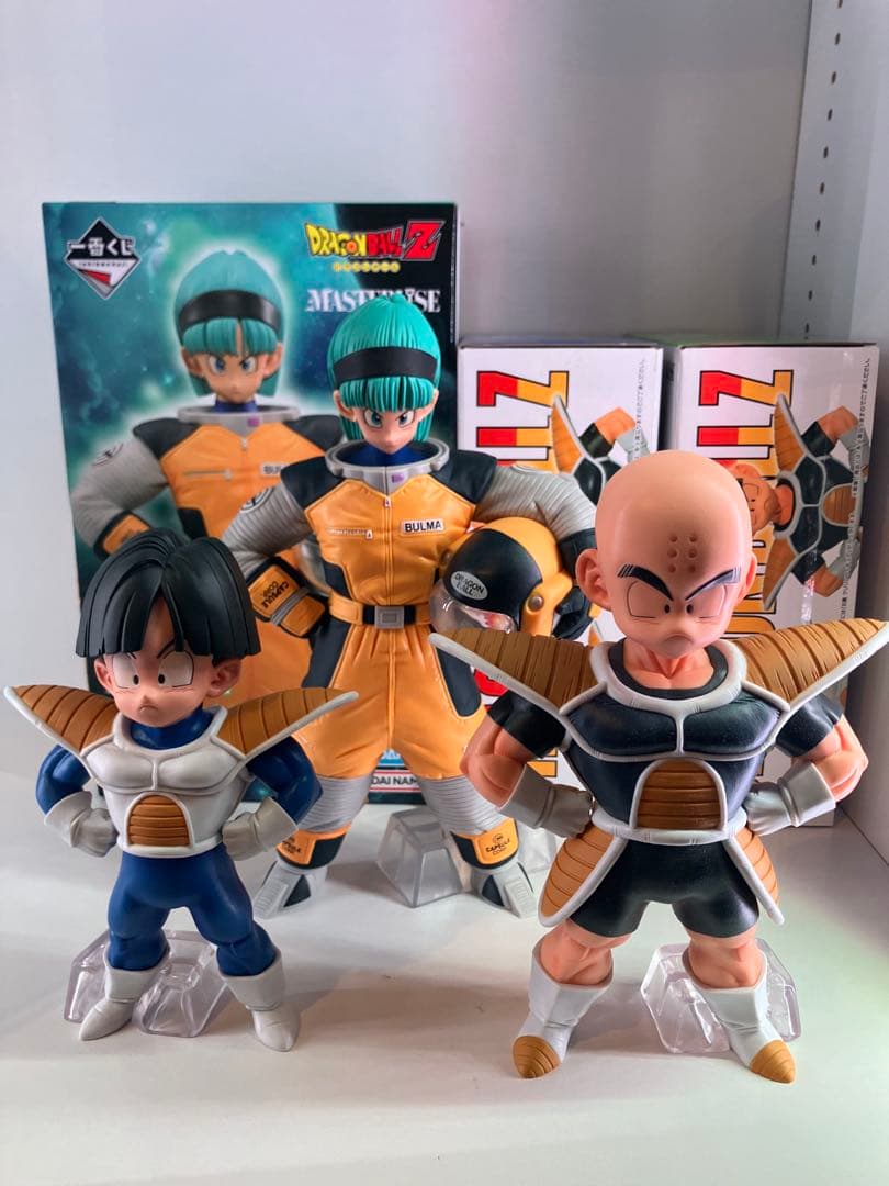 ドラゴンボール 一番くじ E賞宇宙服ブルマ ＆B賞クリリン＆C賞孫悟