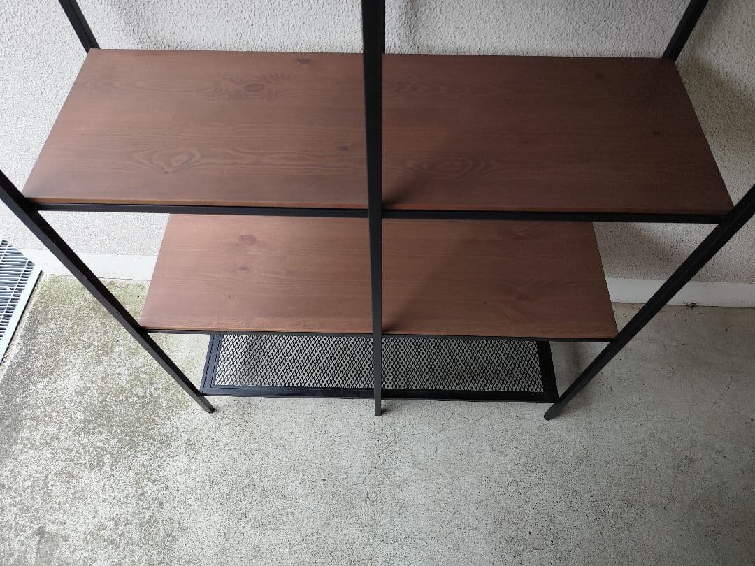 IKEA FJÄLLBO フィエルボ 棚ラック アイアン×木製 幅100