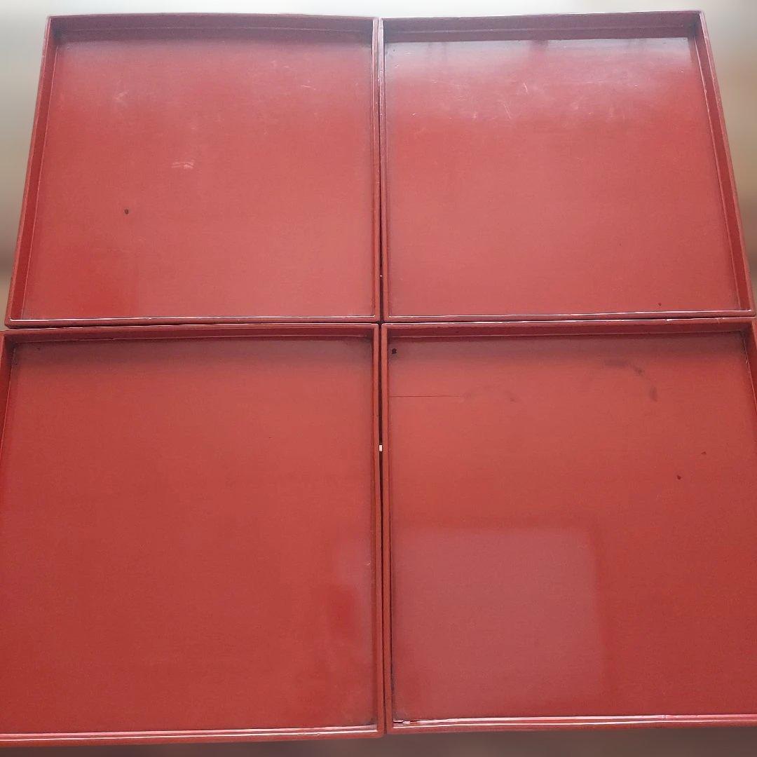 明治時代　お膳10人前セット　お盆　漆器　漆芸　漆塗り