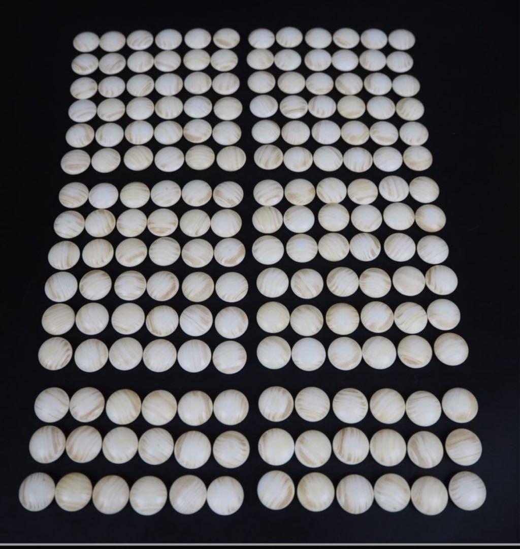 送料無料　日向特産　日向スワブデ蛤碁石33号・碁笥セット　旧家蔵出