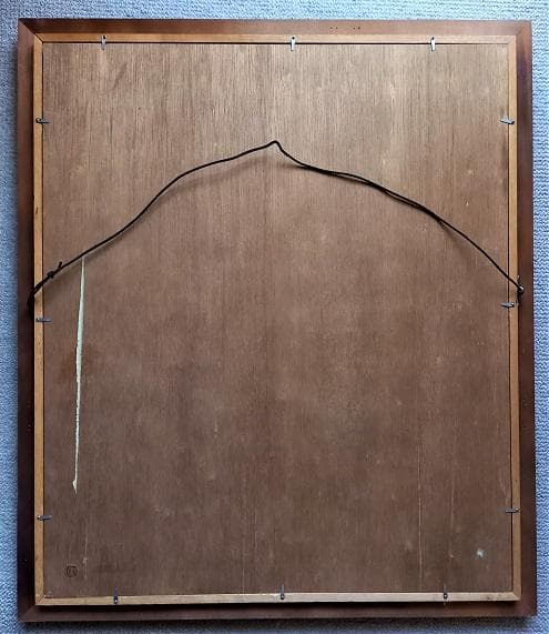 作者不詳　氏原？　「女性像」　技巧的に実力がある油彩画　　F２０号