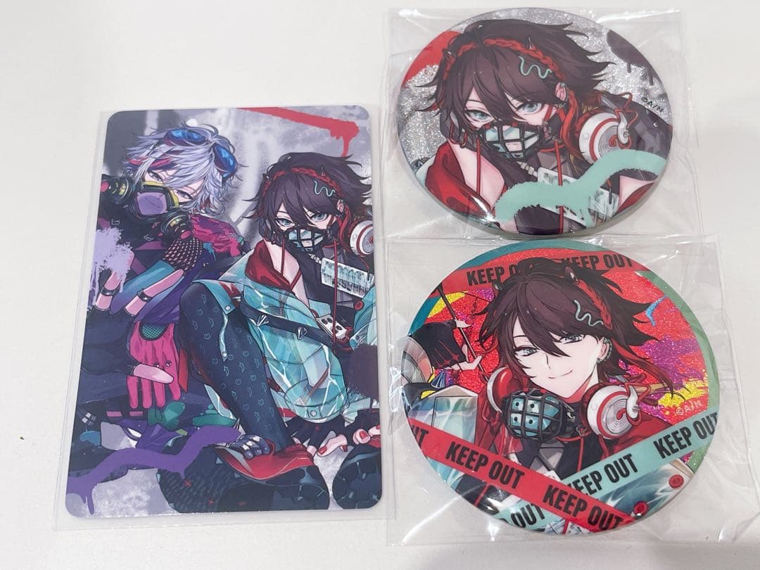 三枝明那 にじさんじ 缶バッジ カード Stun Mode 缶バッジ - メルカリ