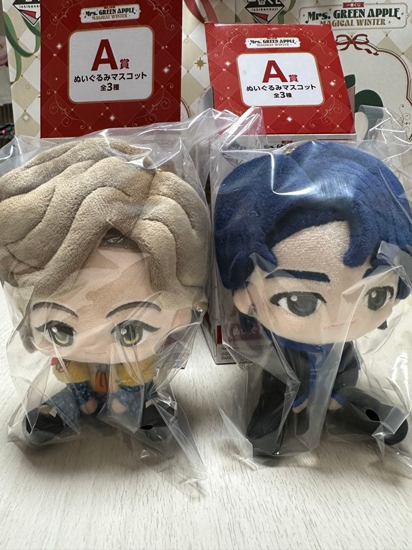 Mrs. GREEN APPLE ミセス 一番くじ A賞 ぬいぐるみ 2体セット