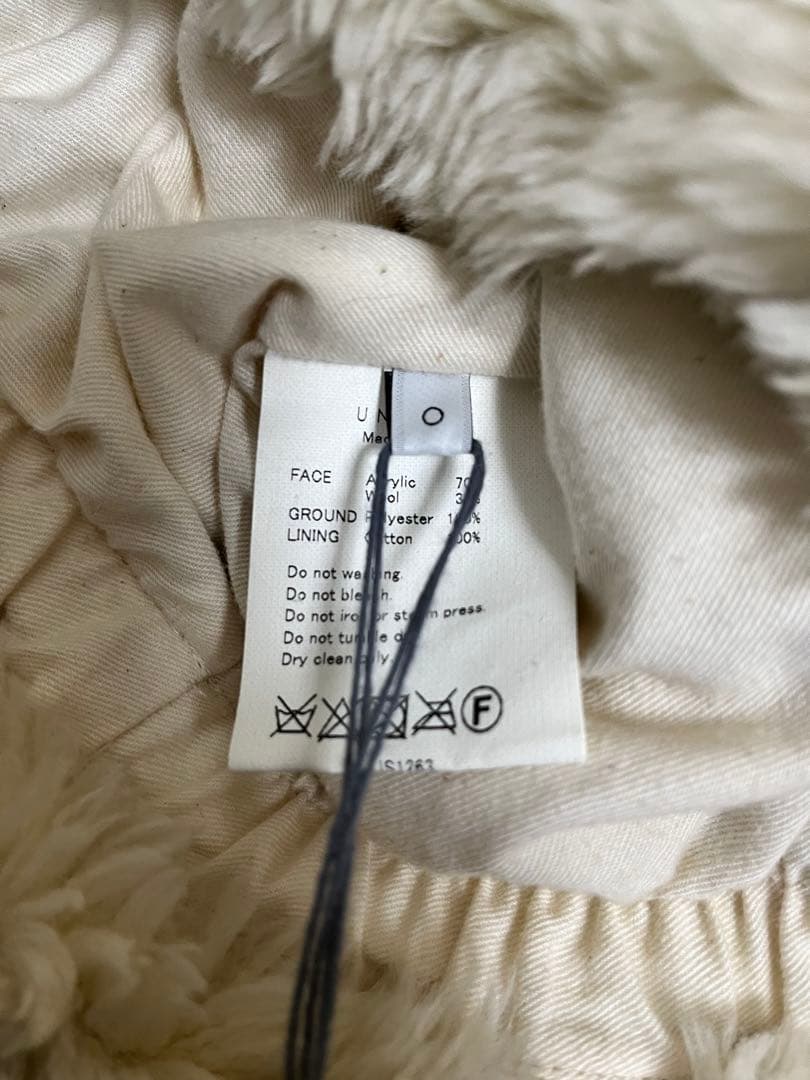 【美品】UNUSED/アンユーズド ハーフジップ フーディ ファーパーカー