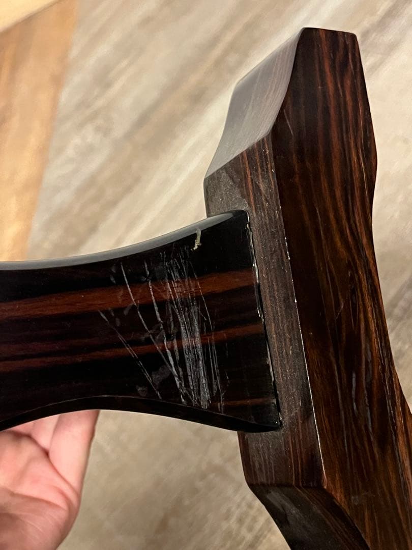 木製 透かし 二本掛用 刀掛け 武具 刀装具