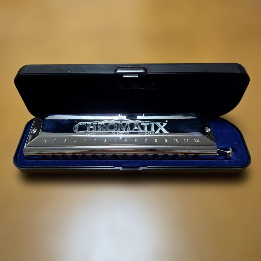 スライド式クロマチックハーモニカ SCX-64 鈴木楽器製作所 M.SUZUKI