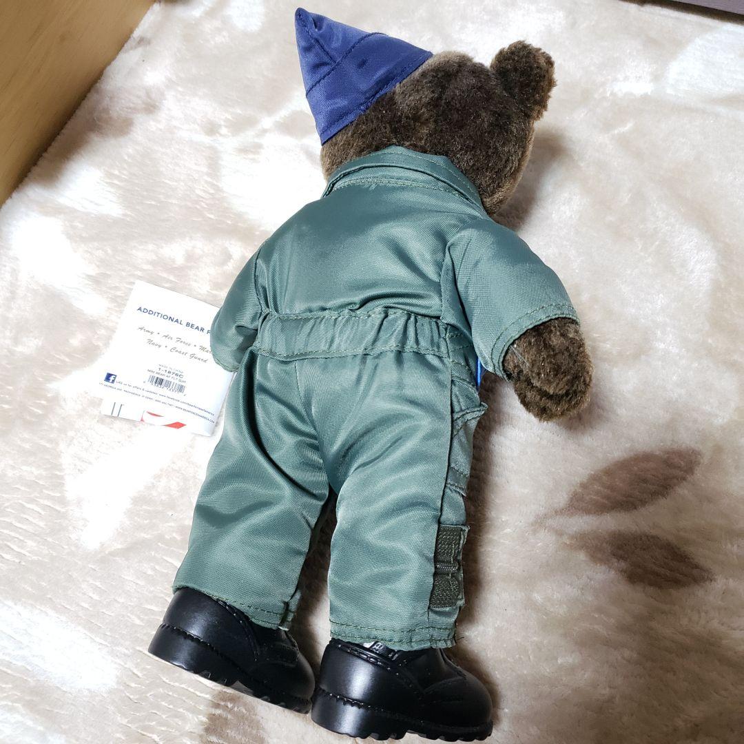 テディベア アメリカ 空軍制服 カーキー 軍隊ミリタリー