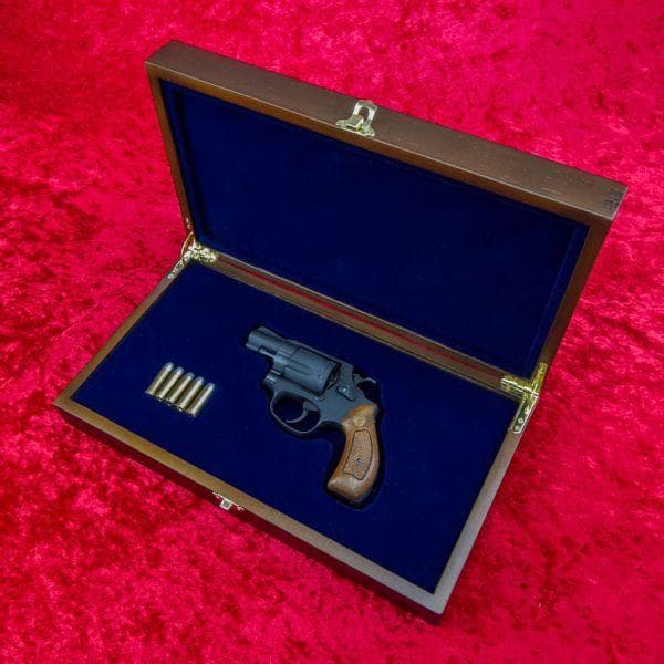 S&W M36 M37 M60(2inc)対応　木製高級化粧箱　希少なワンオフ品