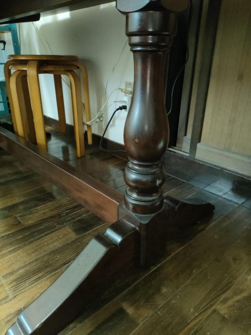 【osa】松本民芸家具・ダイニングテーブル「T型トレッスル卓」