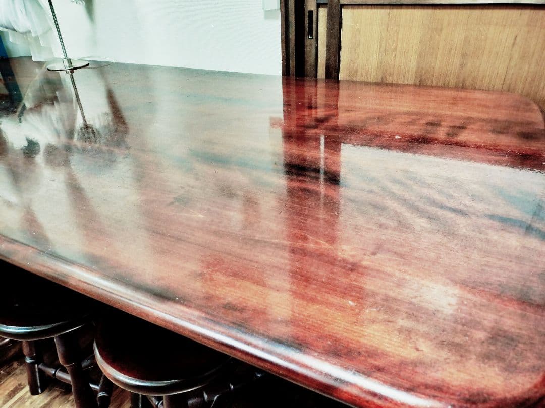 【osa】松本民芸家具・ダイニングテーブル「T型トレッスル卓」