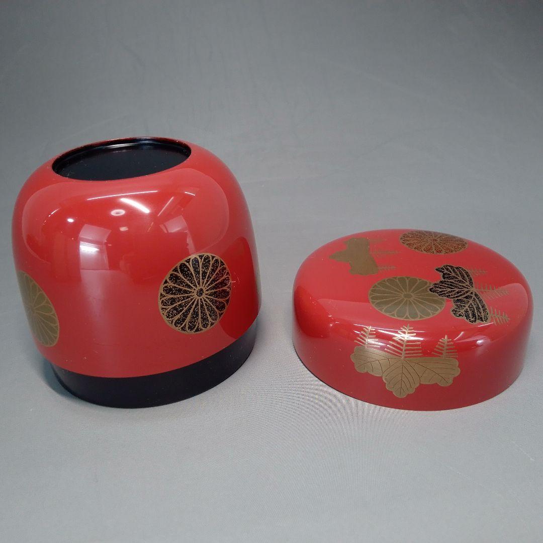 朱塗 高台寺 蒔絵 大棗