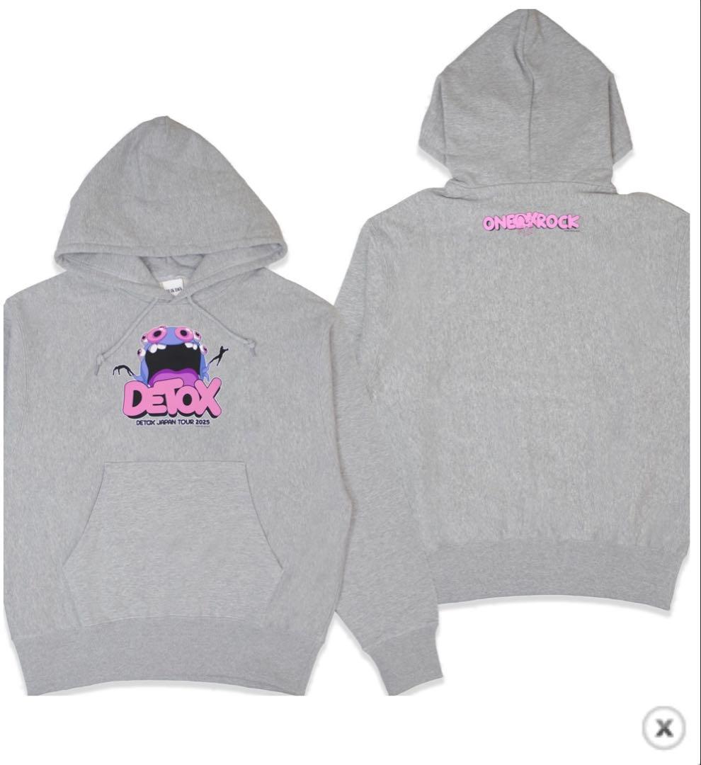 2025 DETOX JAPAN パーカー M ラバーバンド　セット
