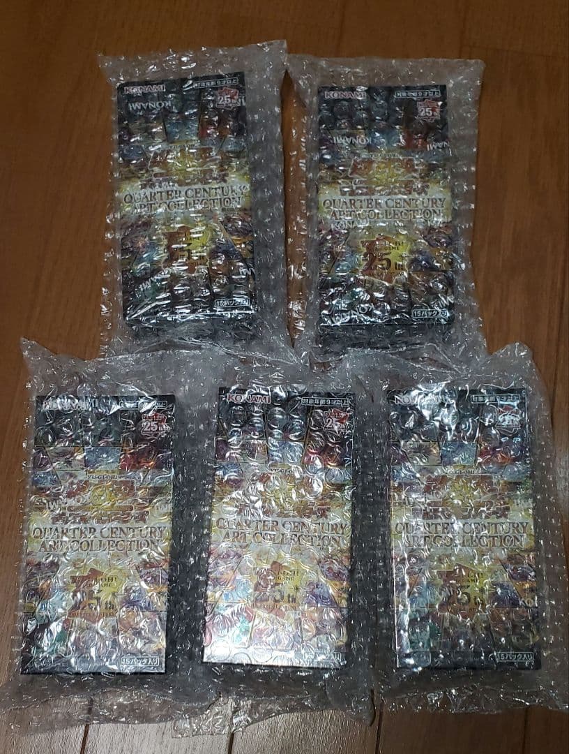 遊戯王OCG クォーターセンチュリーアートコレクション 5BOX シュリンク付き