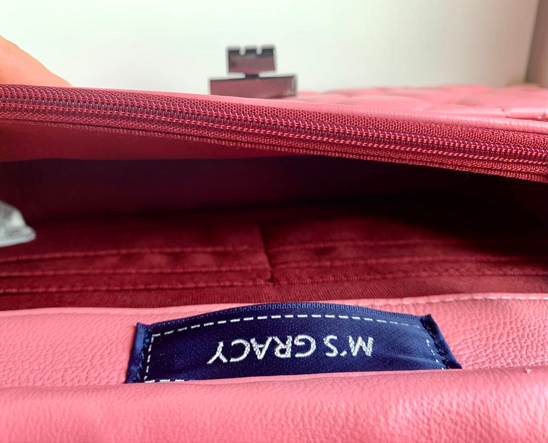 新品未使用　羊革M'S GRACY（エムズグレイシー）ショルダー・クラッチバッグ