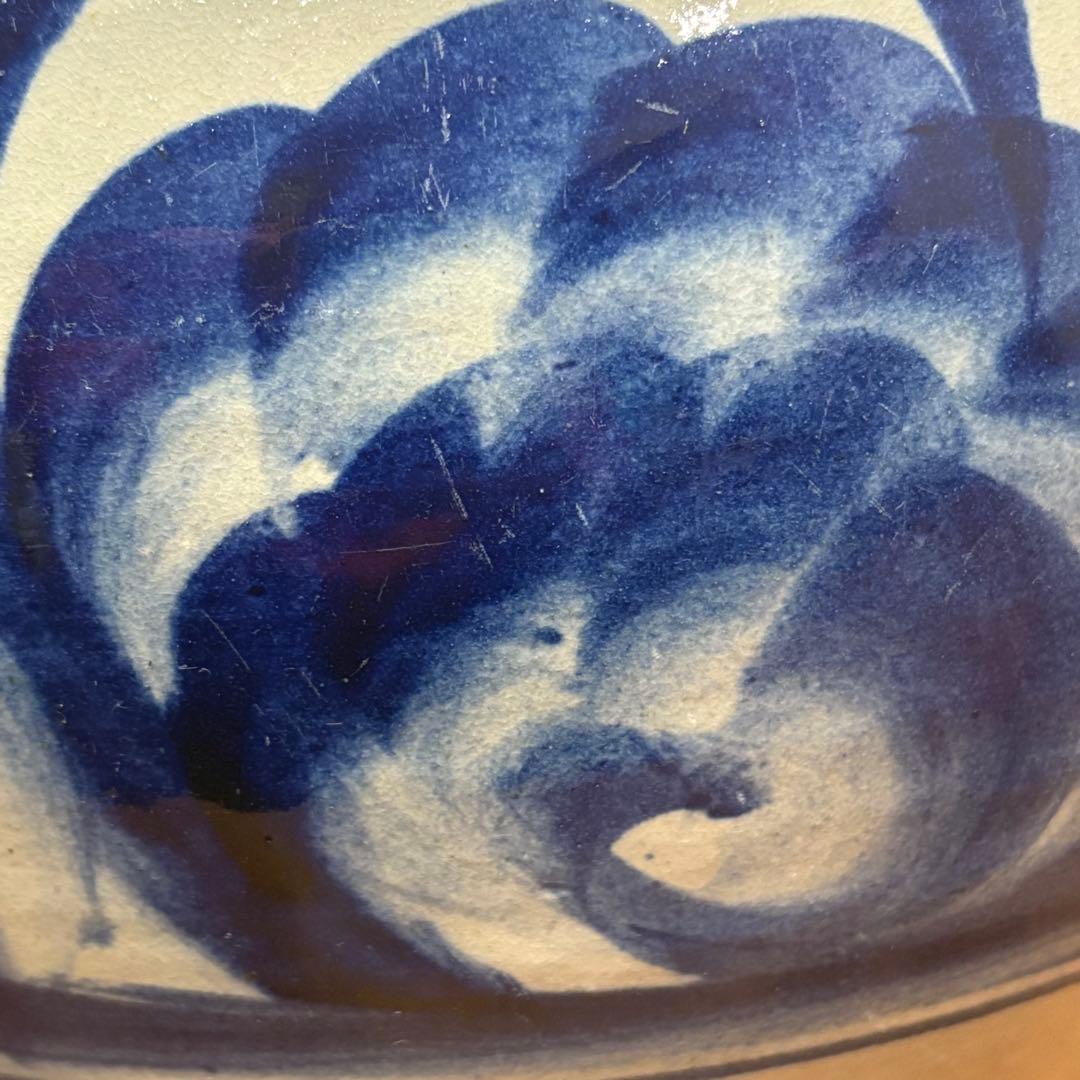 特大　染付徳利　民芸