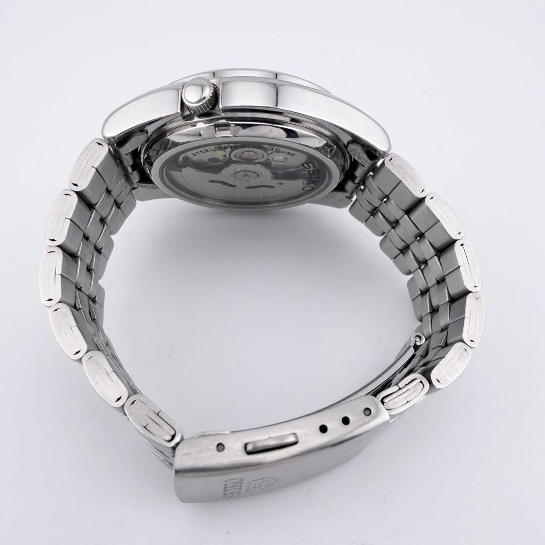 状態良好品 セイコー5 7S26-01V0 ブラック メンズ 自動巻き腕時計