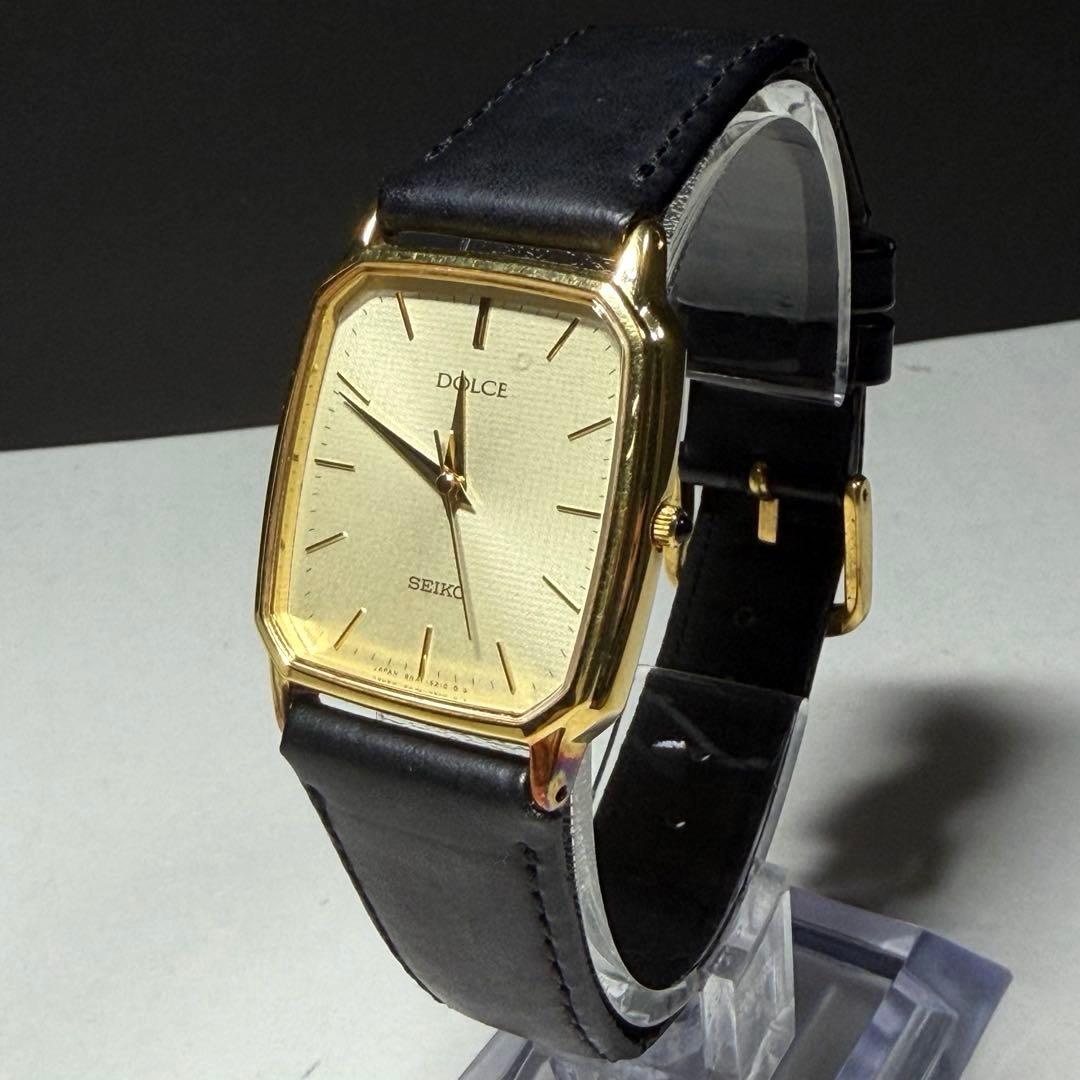 稼働★SEIKO★セイコー DOLCE 8N41-5160 ドルチェ ゴールド黒