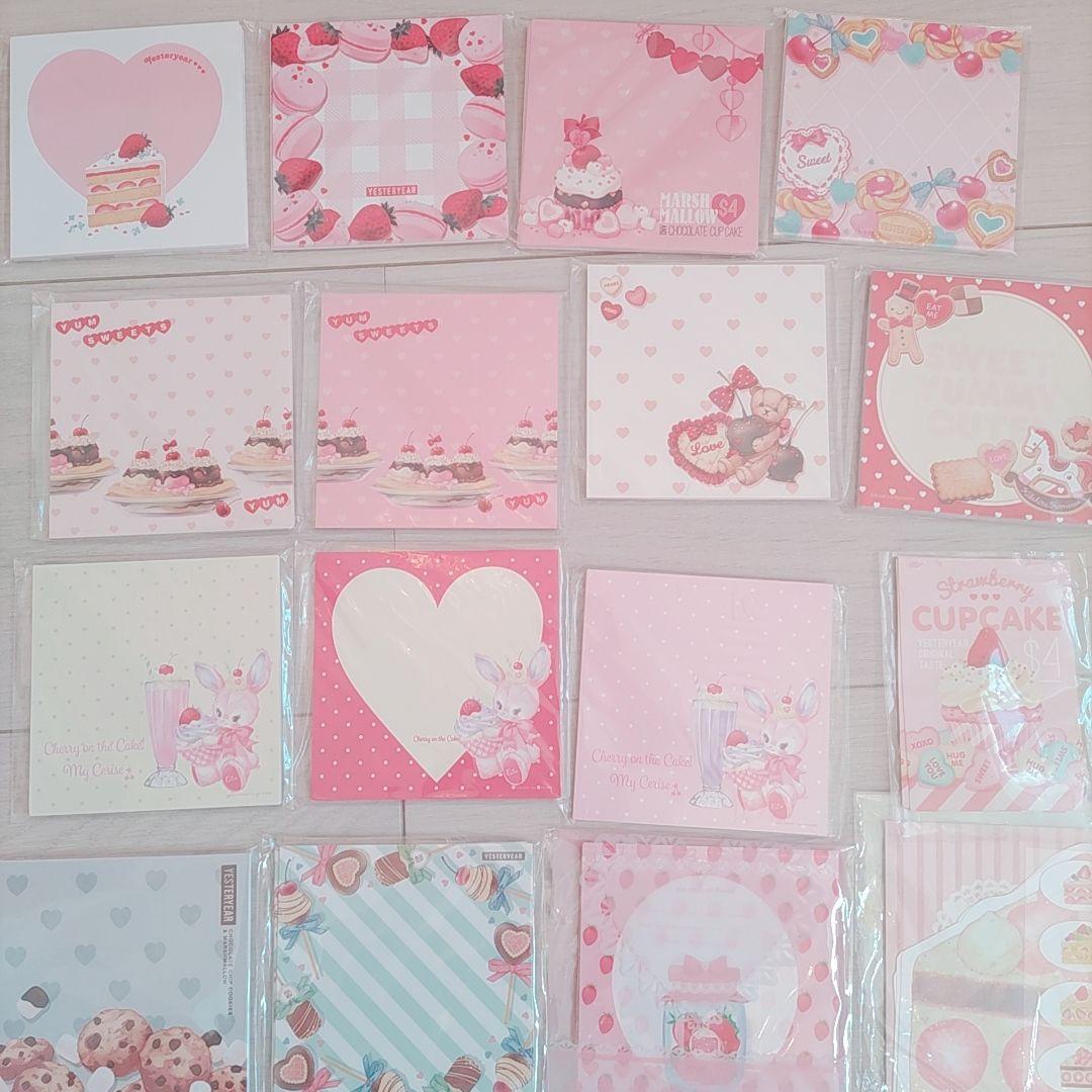 Yesteryear❣️紙もの詰め合わせ まとめ売り メモ デザインペーパー 紙