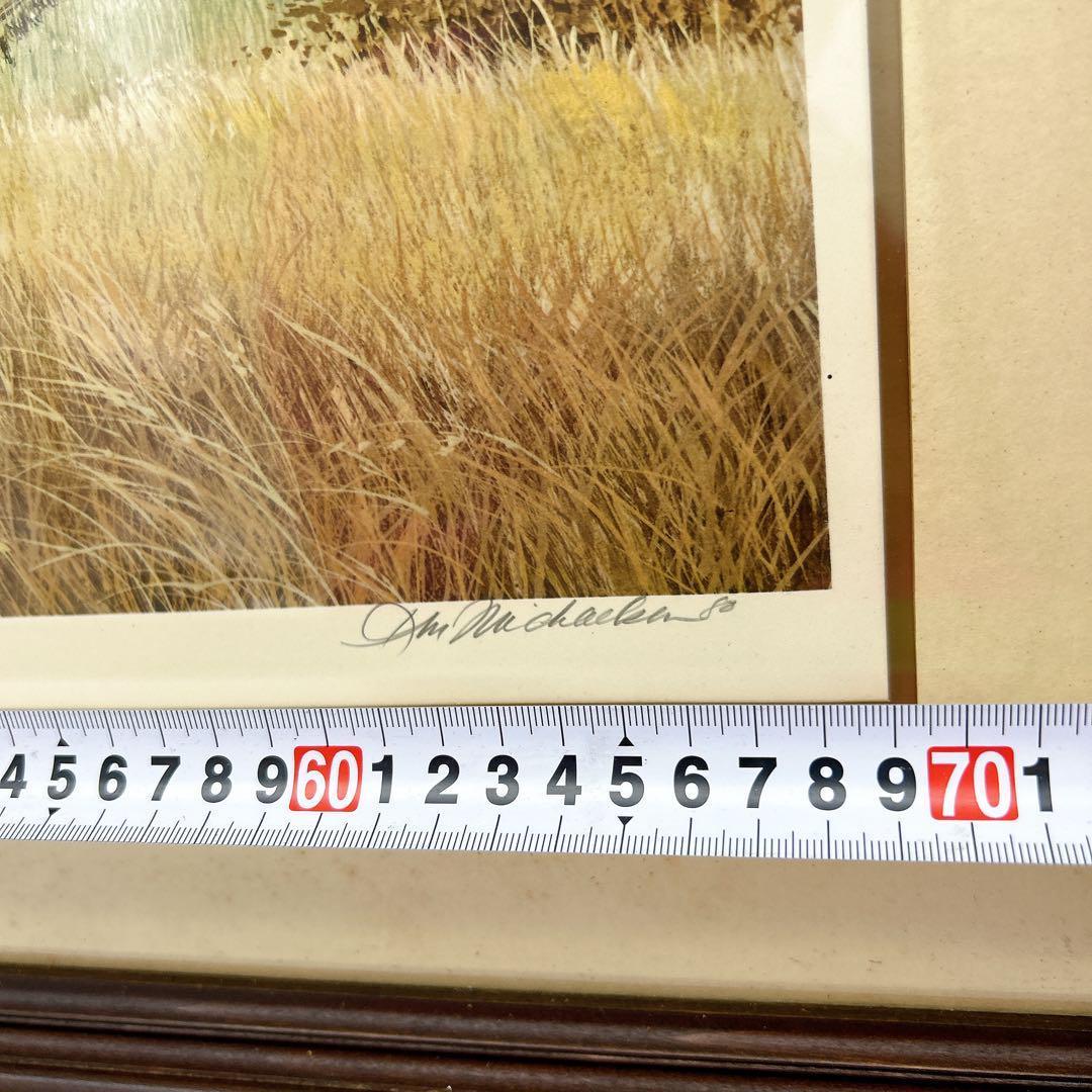 ケン・マイケルセン　オータム・ウィングス サイン入り　プリント　約70 x 50