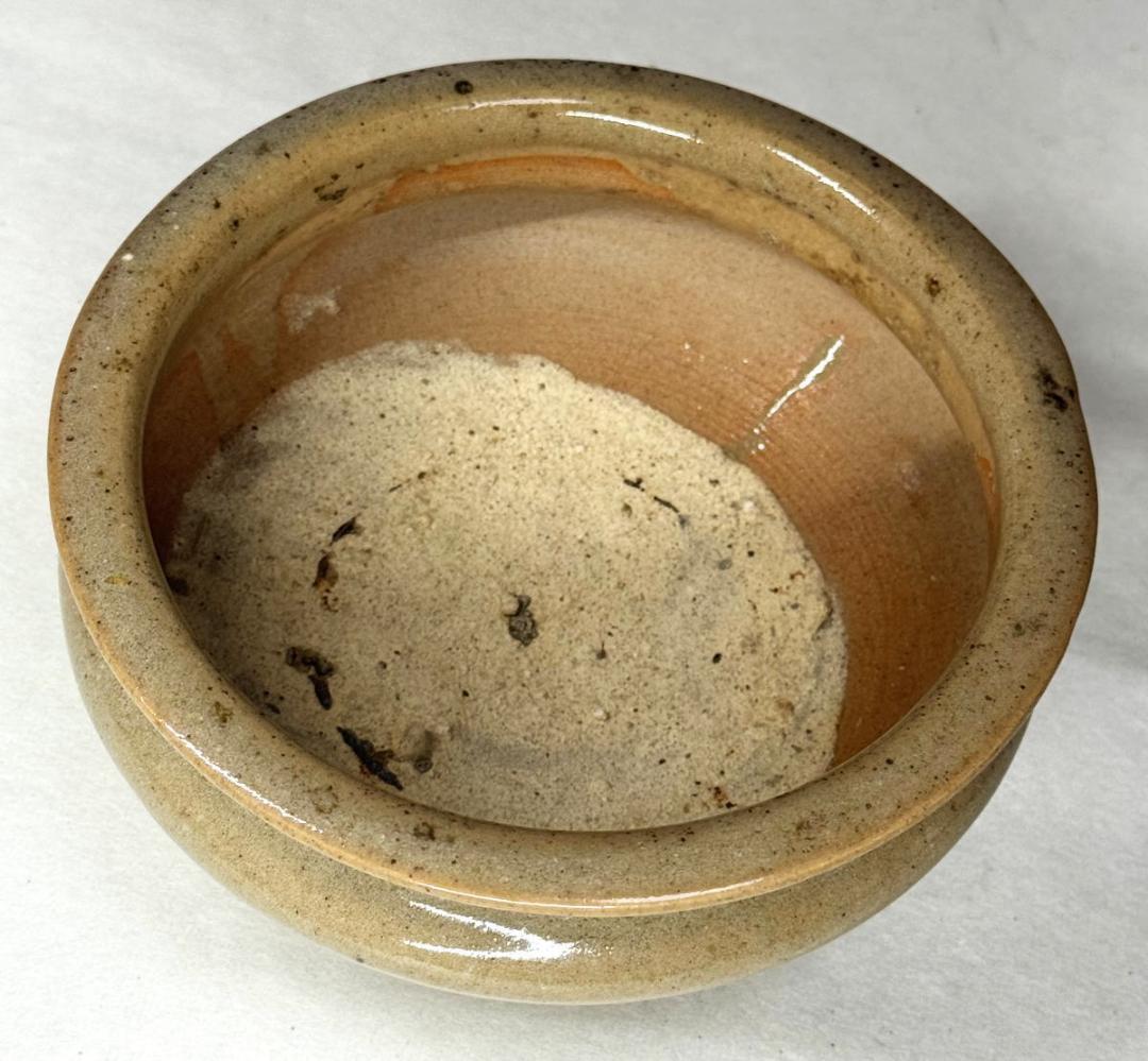 唐物 明時代『 米色青磁香炉 龍泉窯 』 竜泉窯時代物 無傷 箱付WWTT018