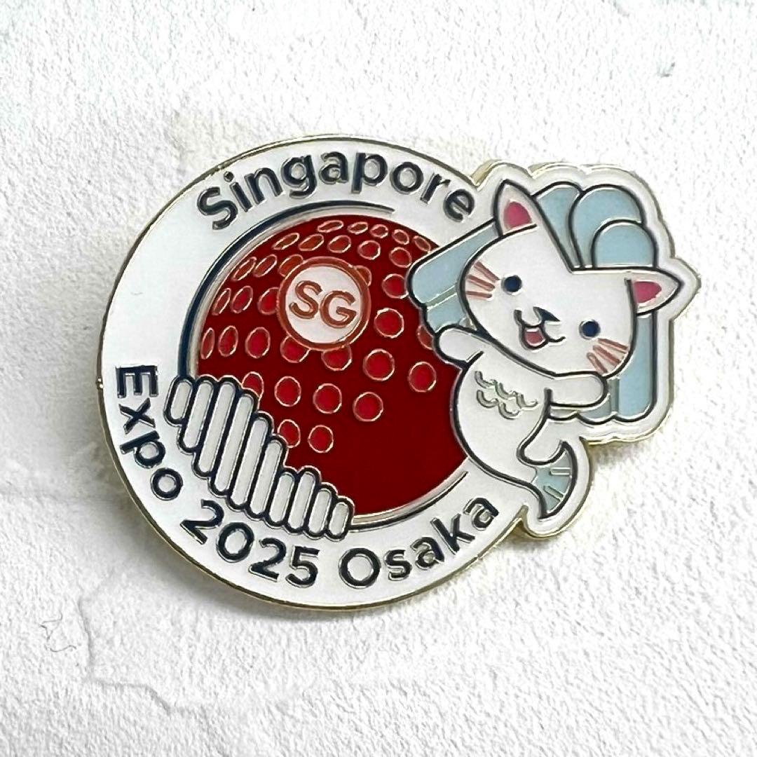 大阪関西万博 シンガポールパビリオン マーリー ピンバッジ 缶バッジ 2