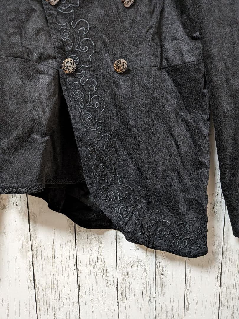 PUNK RAVE ダブルブレストジャケット 刺繍デザイン　裏地豪華　ゴスロリ