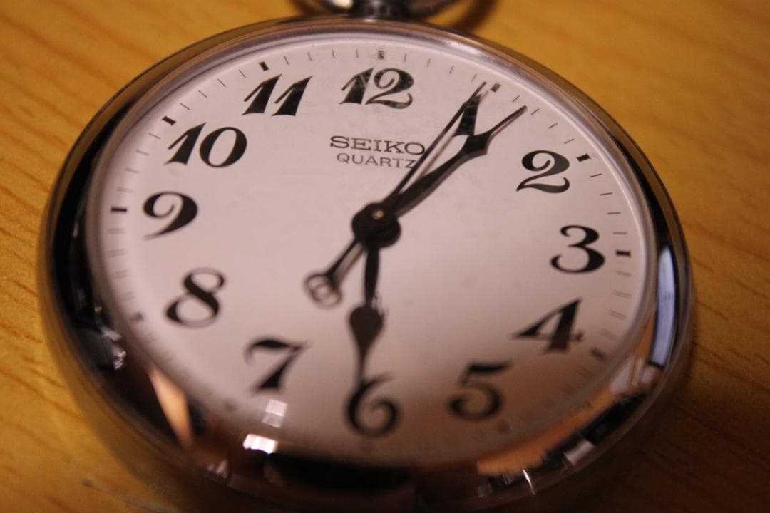 門鉄　昭和55年　懐中時計　SEIKO　鉄道時計　門司鉄道管理局