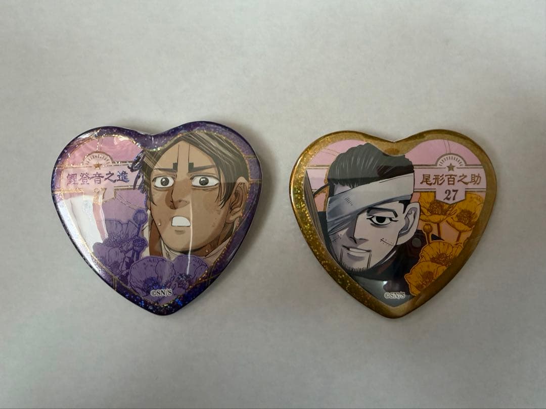 ゴールデンカムイ 愛です缶バッジ 尾形百之助 鯉登音之進 - メルカリ