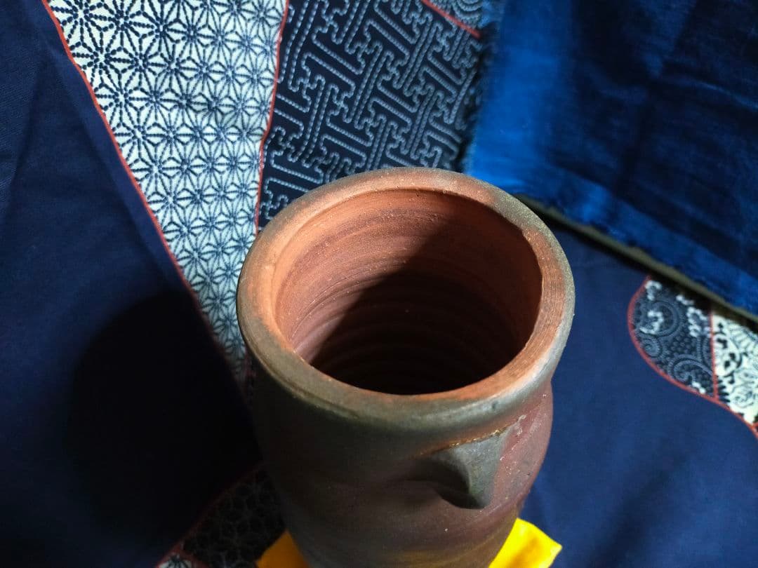 備前焼 花入れ 藤原 雄 作