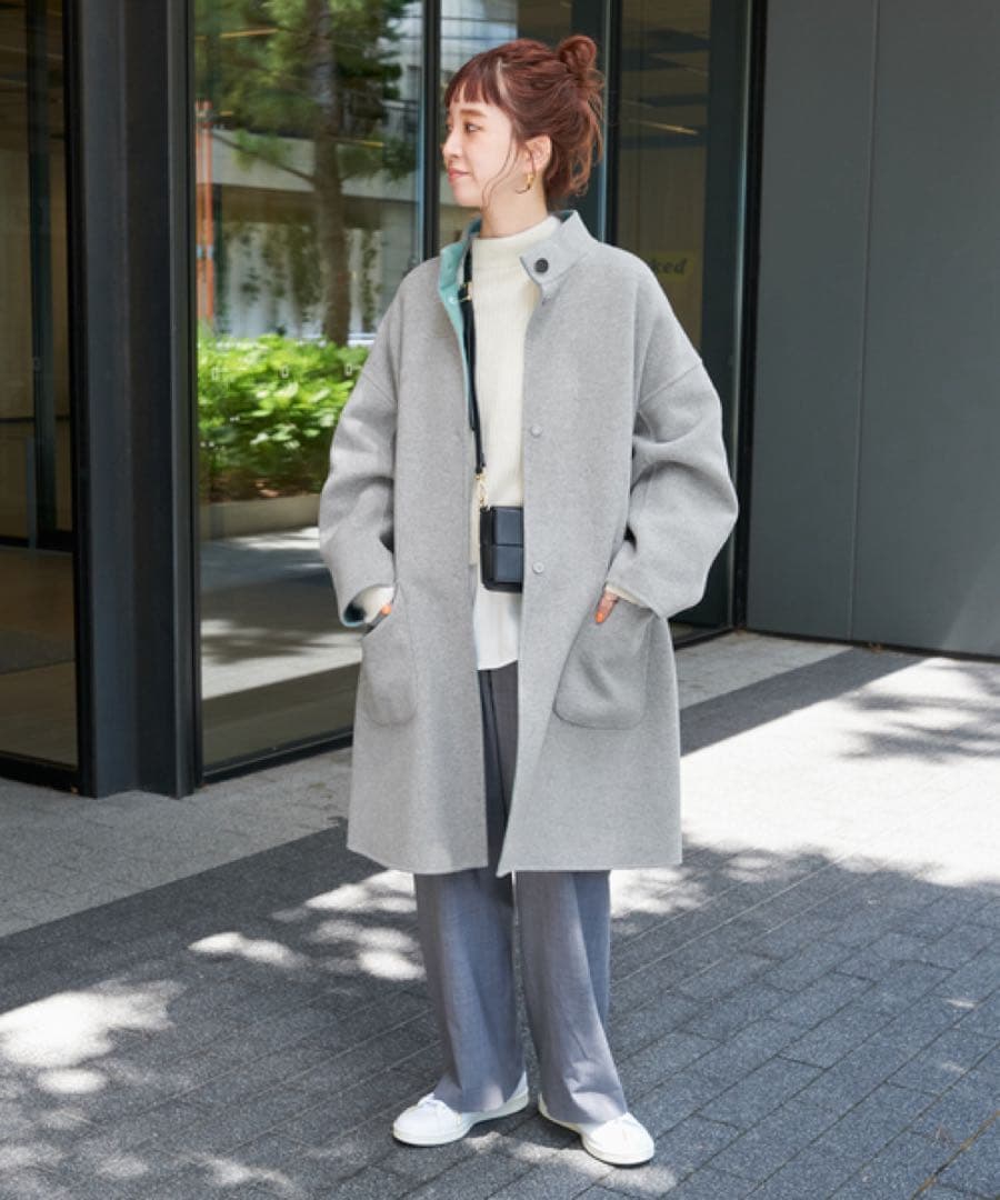 【極美品】B.C STOCK ブレンドリバーシブルミドル丈コート S120ブレンドリバーシブルミドル丈コート（その他アウター）｜B.C