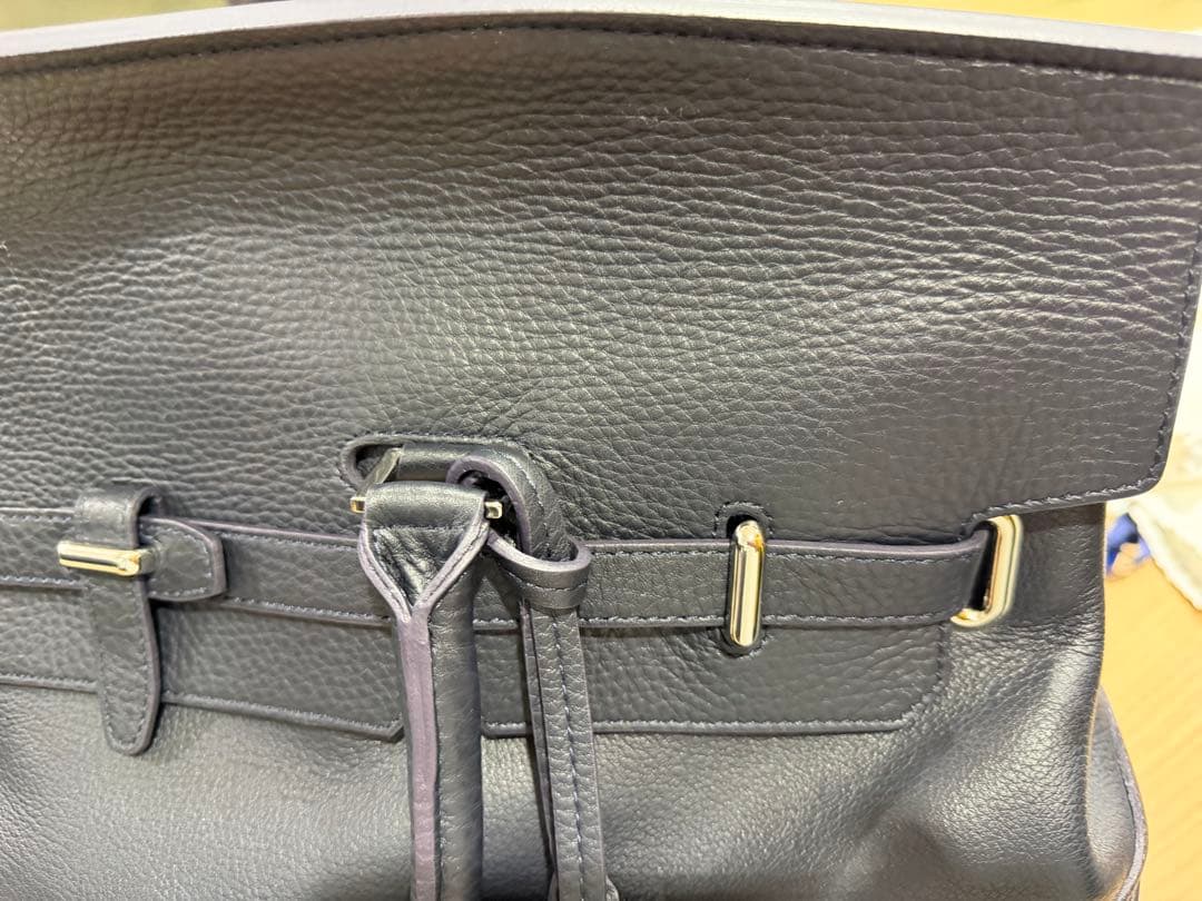 【未使用】Pelle Morbida 　被せフラップボストンバッグ　Lサイズ