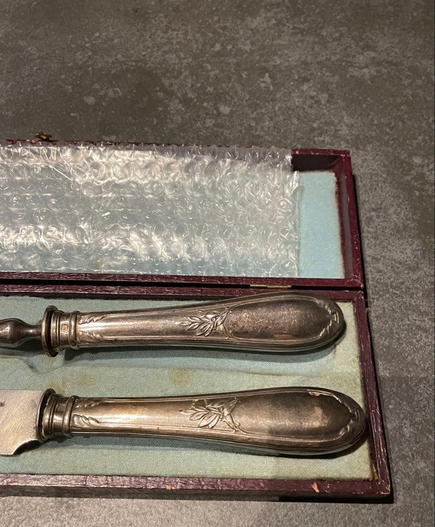 美品)アンティークナイフフォーク大 ビンテージ パリで購入本物