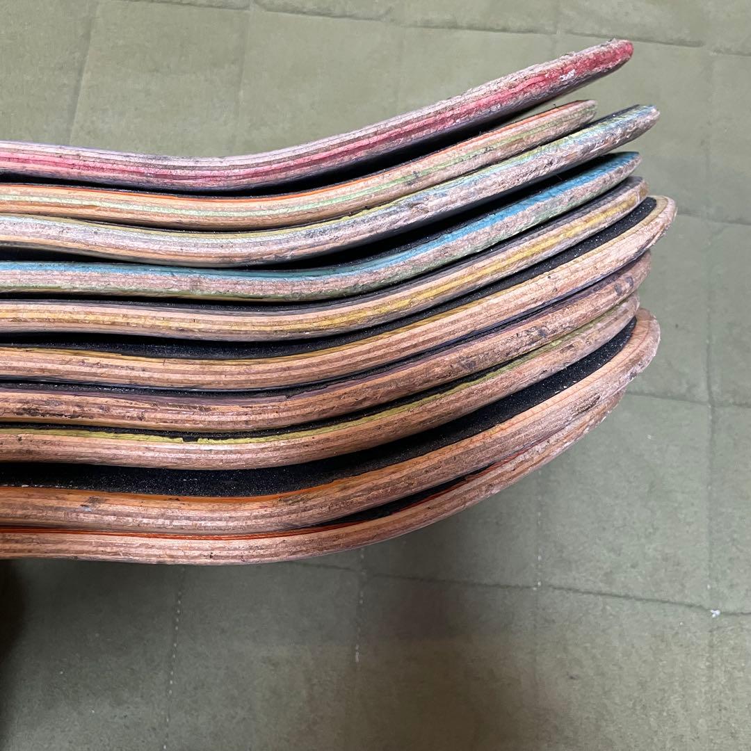 廃デッキ　スケボーデッキ　DIY まとめ売り　スケートボードデッキ　20枚