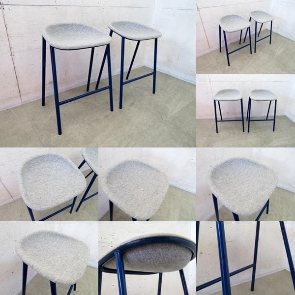 展示品■オランダ■DeVorm/デヴォルム■バースツール2点セット■北欧モダン■