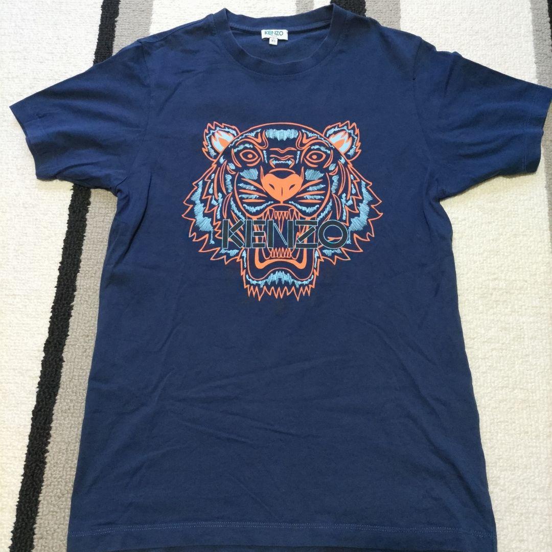 KENZO ネイビーTシャツ 虎プリント XSサイズ - メルカリ