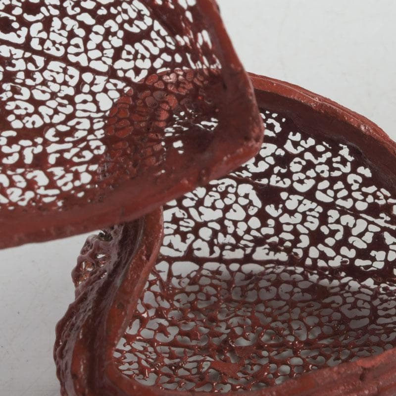 茶道具　乾漆　透かし鬼灯　香合　時代箱　V　9320