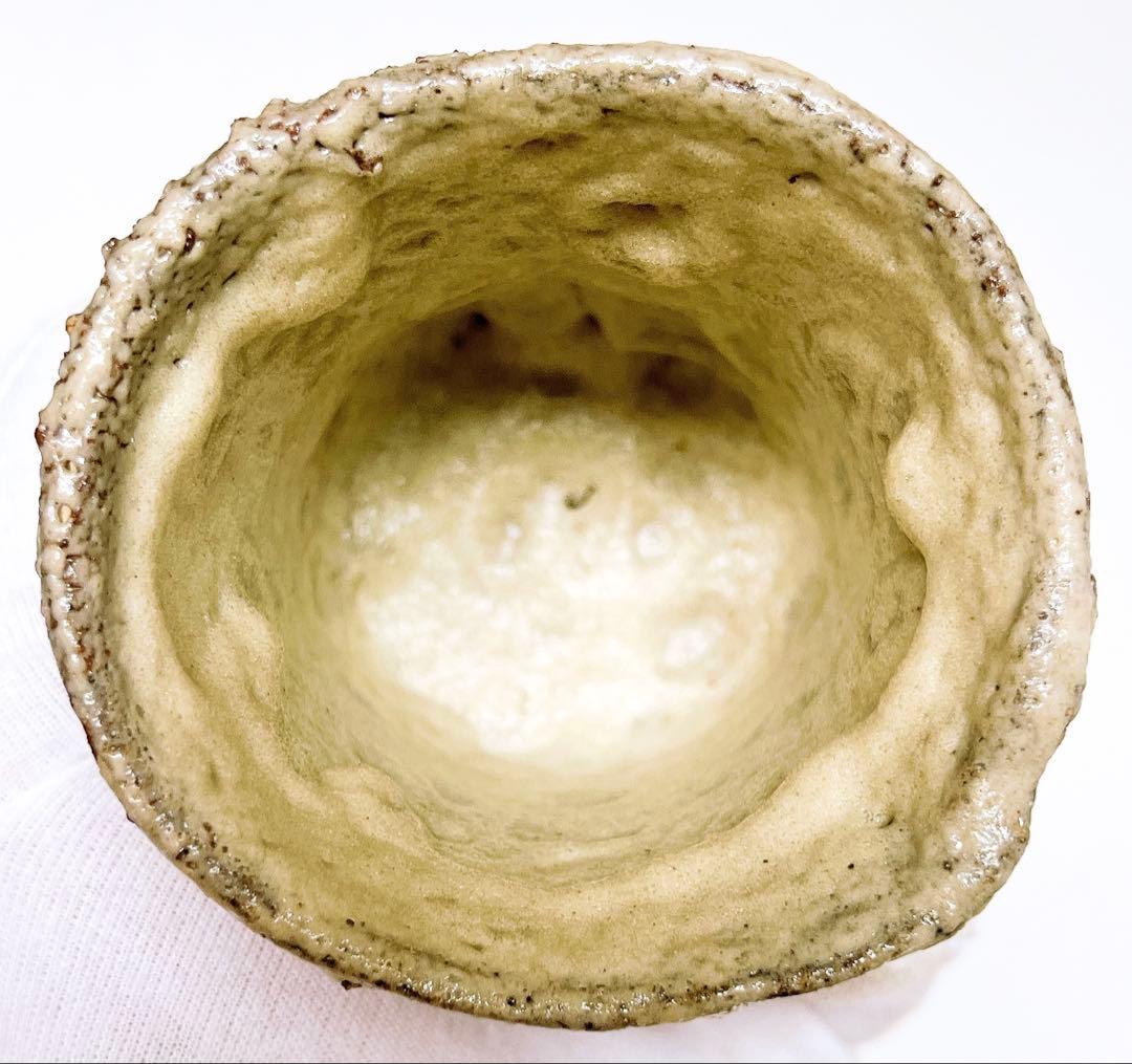 水谷渉　茶臼山白土湯呑　茶器　湯呑　酒器　ぐい呑　酒碗　新品未使用　本物保証