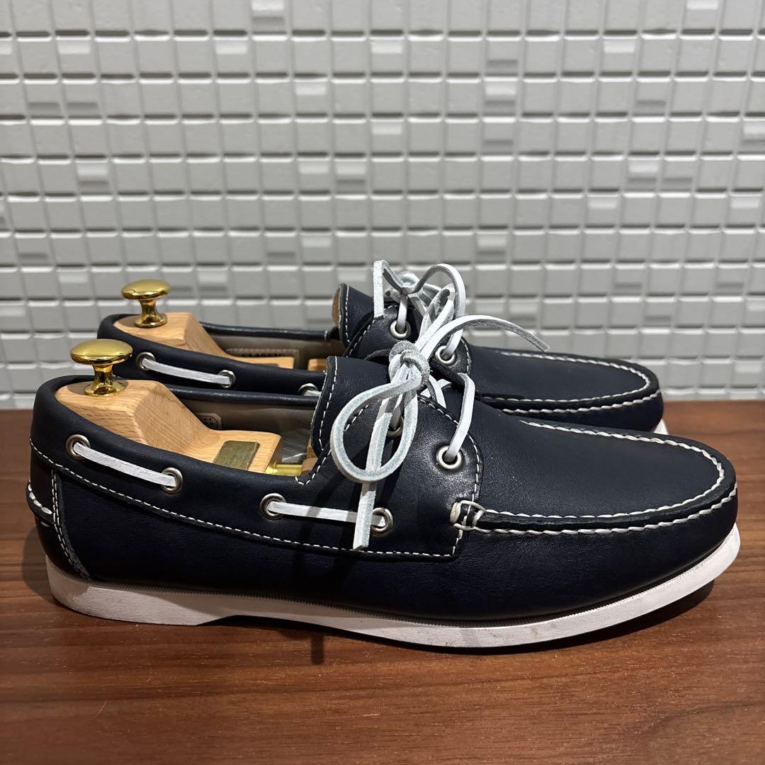 靴 REGALSTANDARDS classic boat shoes NAVY