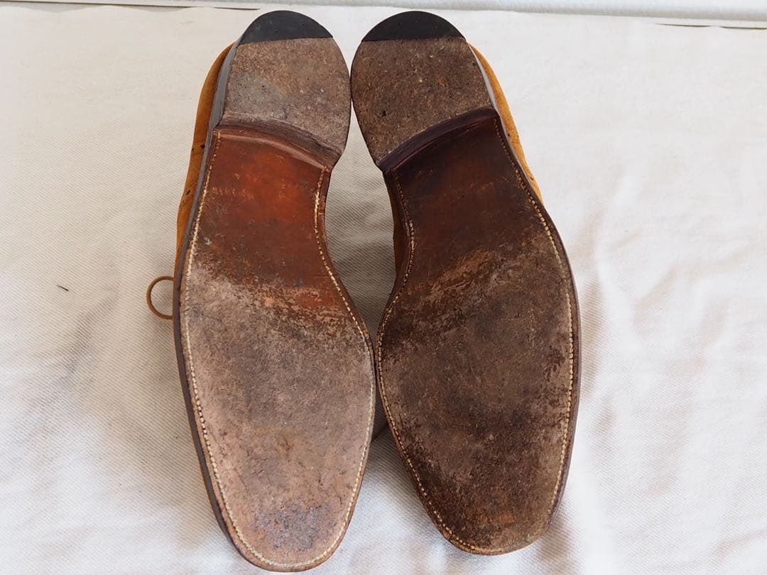 靴 70s Grenson Genuine Hippo shot wing tip