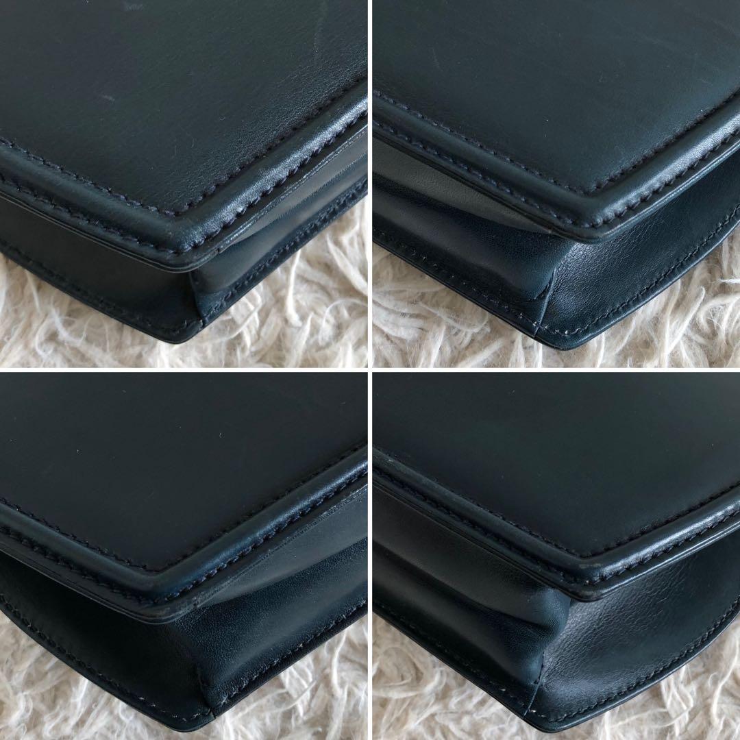 【美品 2way】ティファニー　ハンドバッグ　ブルーグリーン　イタリア製　本革