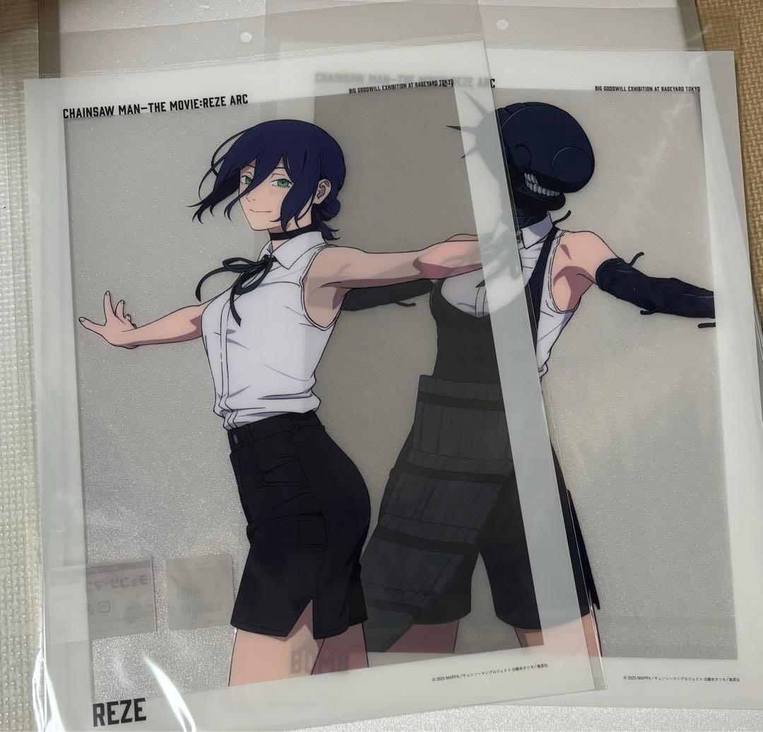チェンソーマン 劇場版 ベースヤードトーキョー A3クリアポスター レゼ