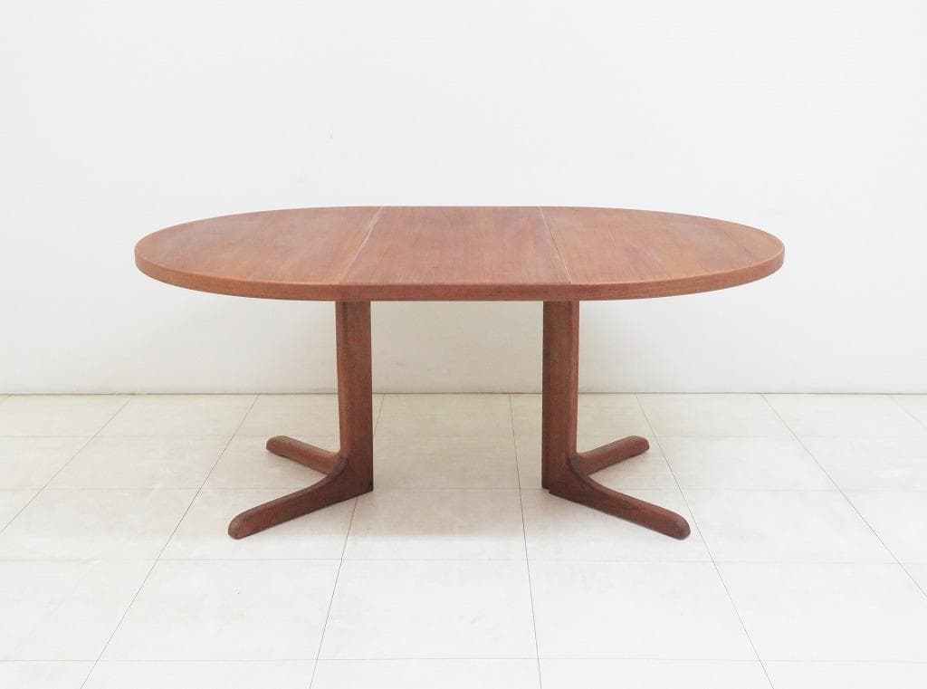 北欧 デンマーク ヴィンテージ エクステンション ダイニングテーブル チーク拡張