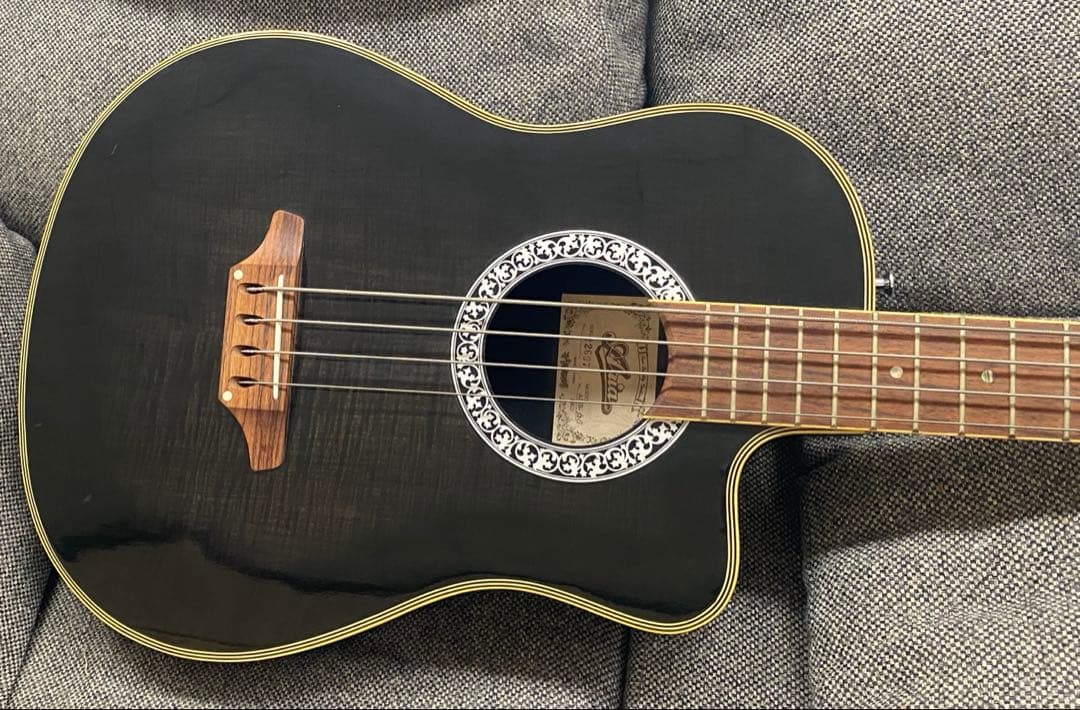 美品】エレアコ 黒 アコースティックギター ARIA AMB-50B 年代物