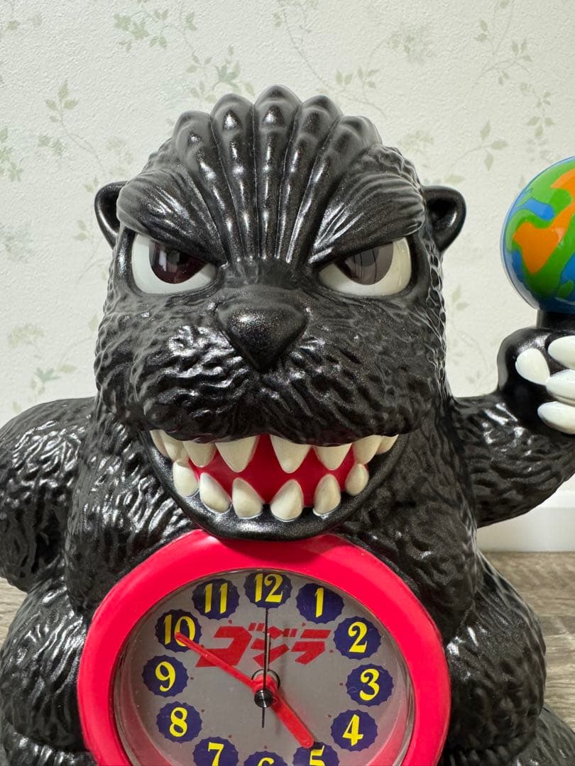 ゴジラ 目覚まし時計 動作確認済 フィギュア型