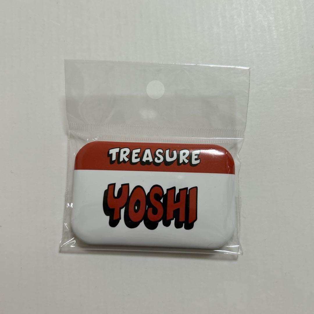TREASURE ネーム缶バッジ ヨシ トレジャー - メルカリ
