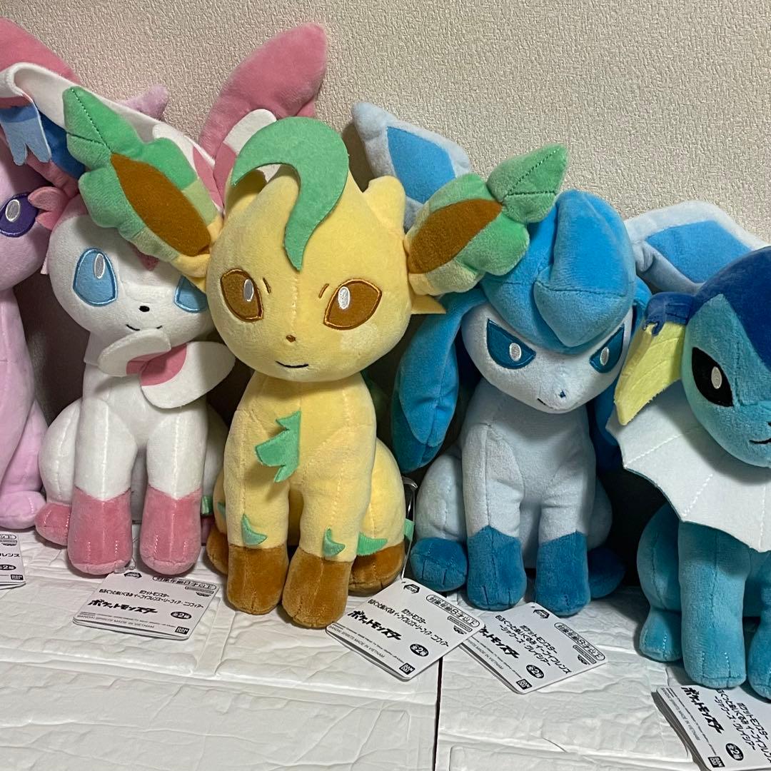 もふぐっとぬいぐるみ　イーブイフレンズセット全9体　タグあり