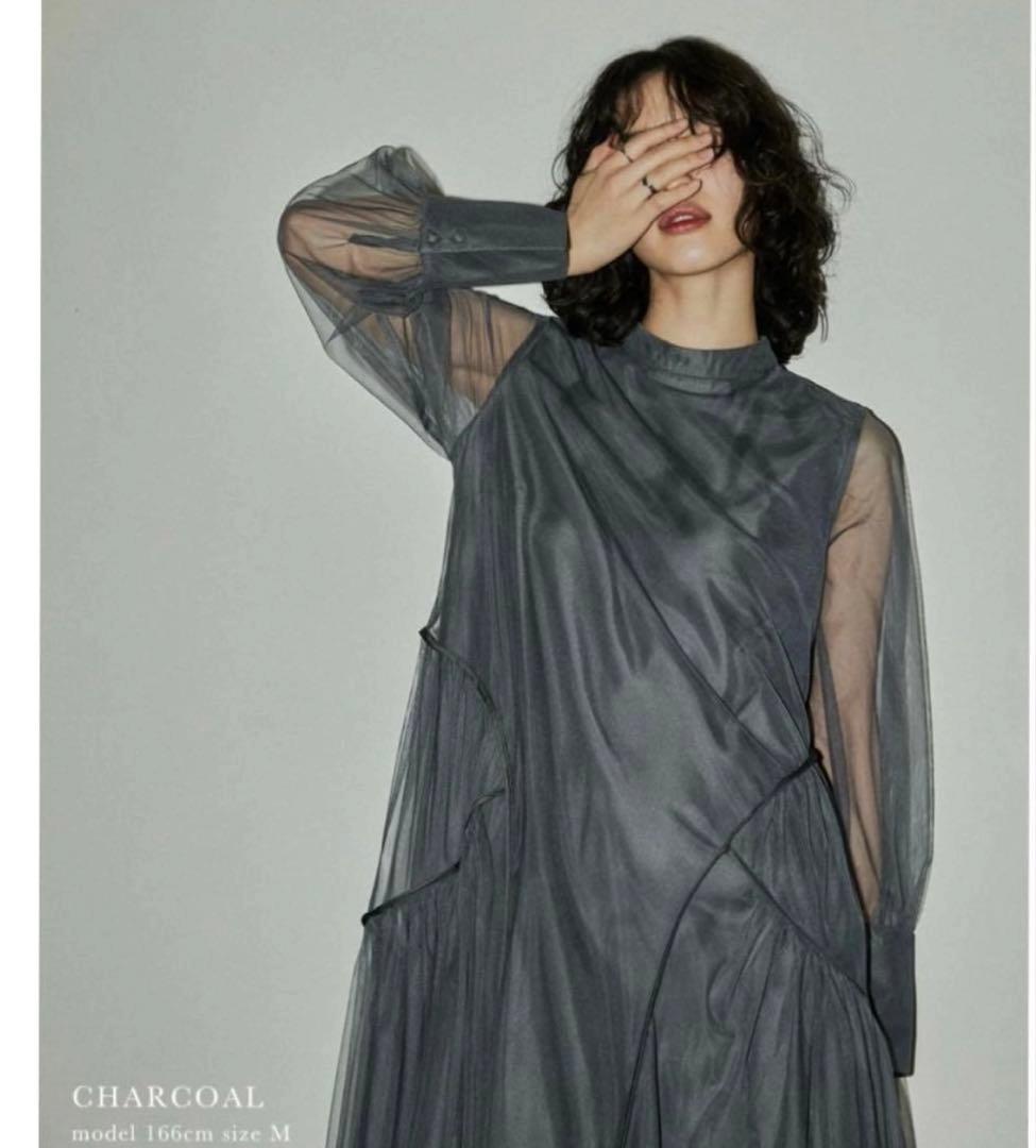 ニアナ 結婚式マタニティドレスチュールパイピングAラインドレス