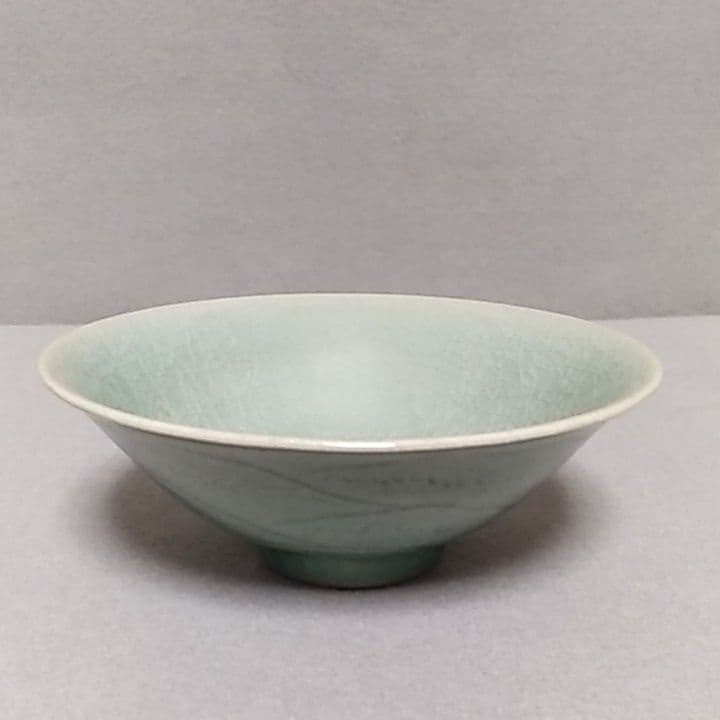 青磁茶碗　高麗青磁茶碗　鈴木五風氏作　大分県