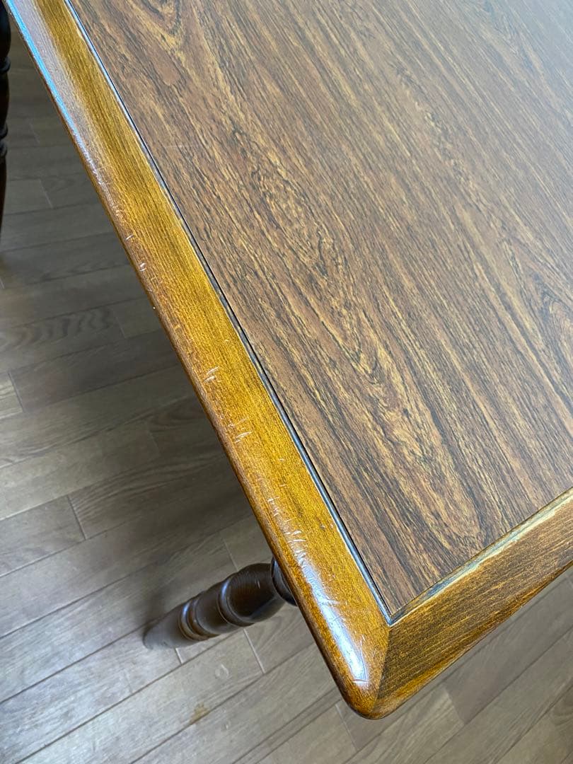 【送料込み】 飛騨産業 キツツキマーク ダイニングテーブル アンティーク 家具