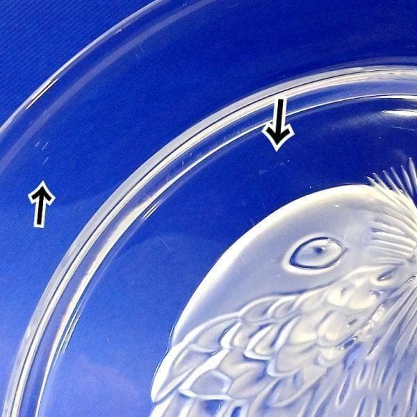 ラリック カケス（鳥） クリスタルガラス イヤープレート フランス